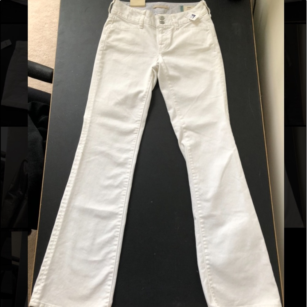 GAP WHITE WIDE LEG JEANS